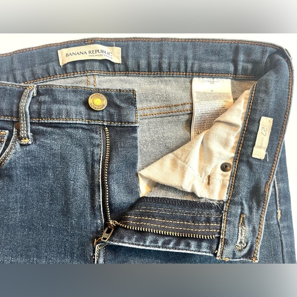 Banana Republic Premium Denim Skinny Ankle Women's Blue Jeans Size 27 - Picture 7 of 13
